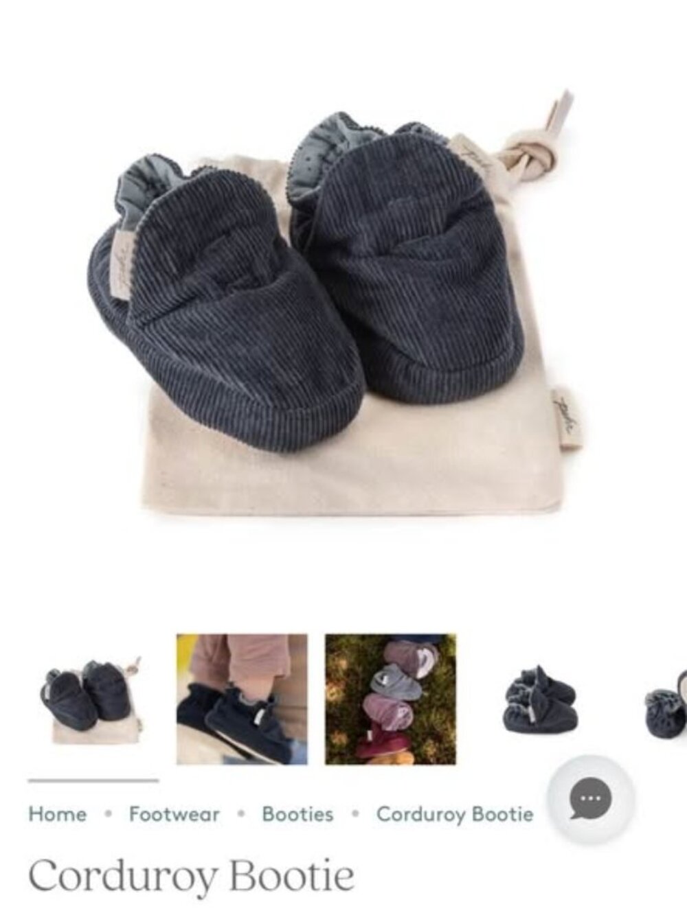 Pehr Corduroy Booties